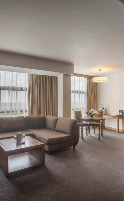 Spacious suite at The Gateway Hotel Dundalk offering comfort and modern amenities.