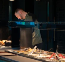 Chef preparing dishes at The Gateway Hotel Dundalk buffet.