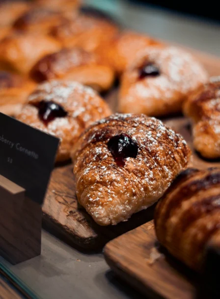 Freshly baked pastries displayed at The Gateway Hotel Dundalk.